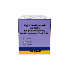 Синтіл №3,5 IGAR (PGA),  розмір 0 (3,5) 0,75 м, колюча голка 30 мм 1/2 С 0-1 хірургічний шовний матеріал, що розсмоктується